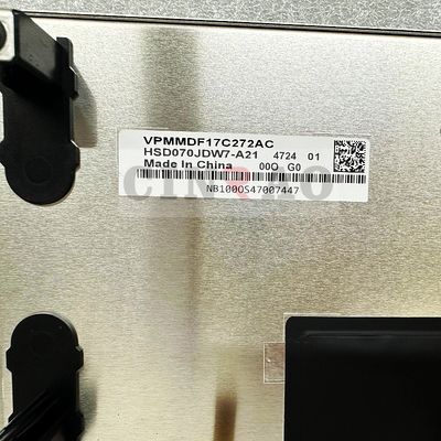 7 polegadas 800*480 LCD Display HSD070JDW7-A21 Car Screen Panel WLED LVDS GPS Navegação