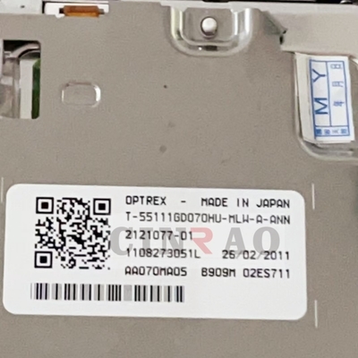 Tela de exibição LCD Optrex de 7 polegadas T-55111GD070HU-MLW-A-AHN Painel de carro para navegação GPS