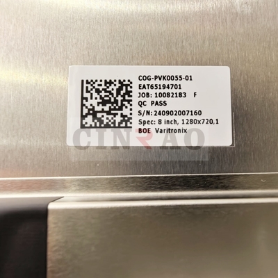 Tela LCD de 8 polegadas 1280*720 LBL-PVK0038-05A00 Painel de tela do carro COG-PVK0055-01 Navegação GPS