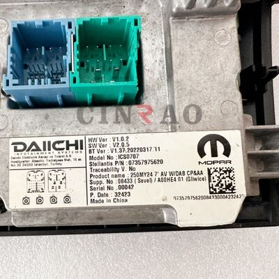 Monitor de Tela de Carro Fiat ICS0707 Display LCD 250MY24 7 AV WDAB Navegação GPS