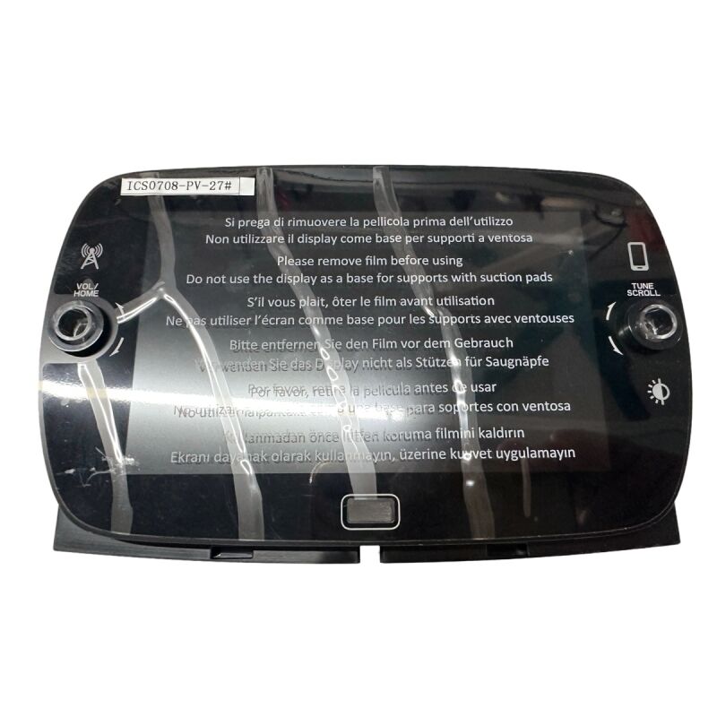 Painel de ecrã de carro de 7 polegadas para Fiat ICS0708-PV-27# TFT3P7429-V4-E Display LCD Navegação GPS