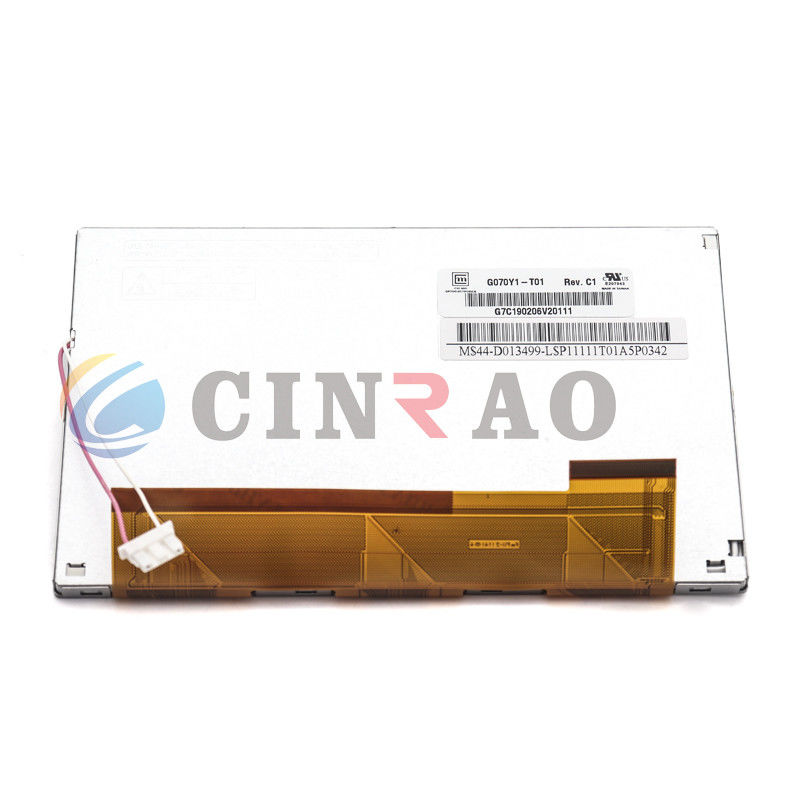 AUO 7&quot; apoio da navegação de GPS do carro de TFT G070Y1-L01 do painel de exposição do LCD auto