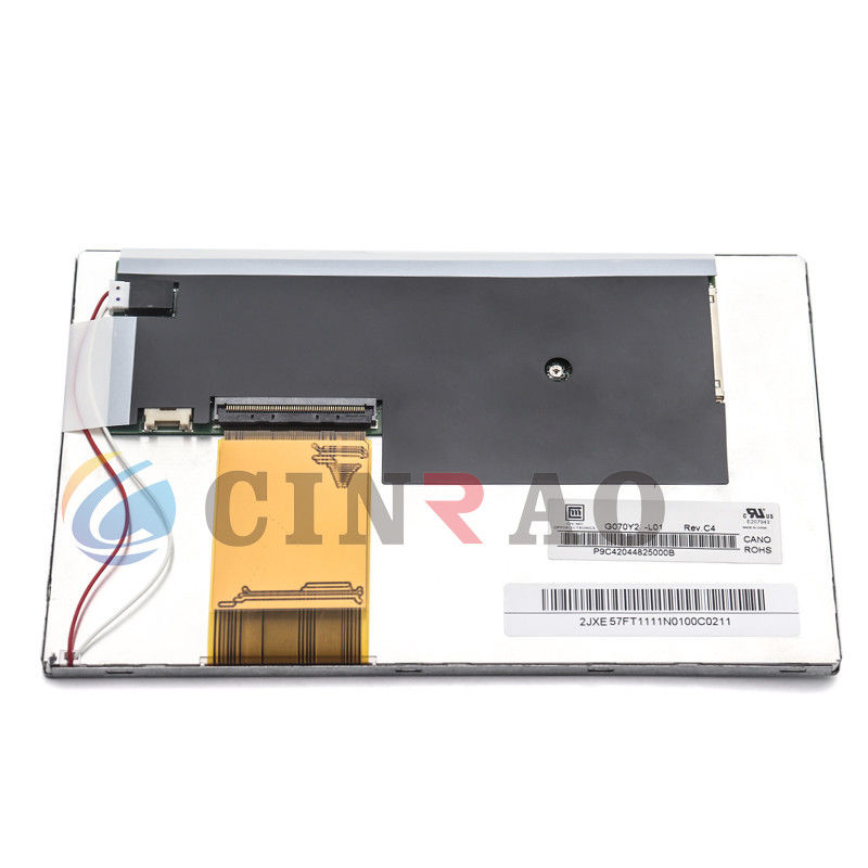 AUO 7,0 painel de exposição da tela G070Y2-L01 de TFT LCD da polegada para a substituição do automóvel de GPS do carro